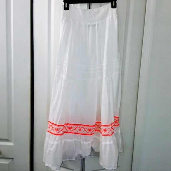 Cotton Tiered Maxi skirt XL - Picture 3 of 9